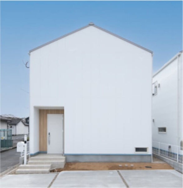 三角形の屋根の外観