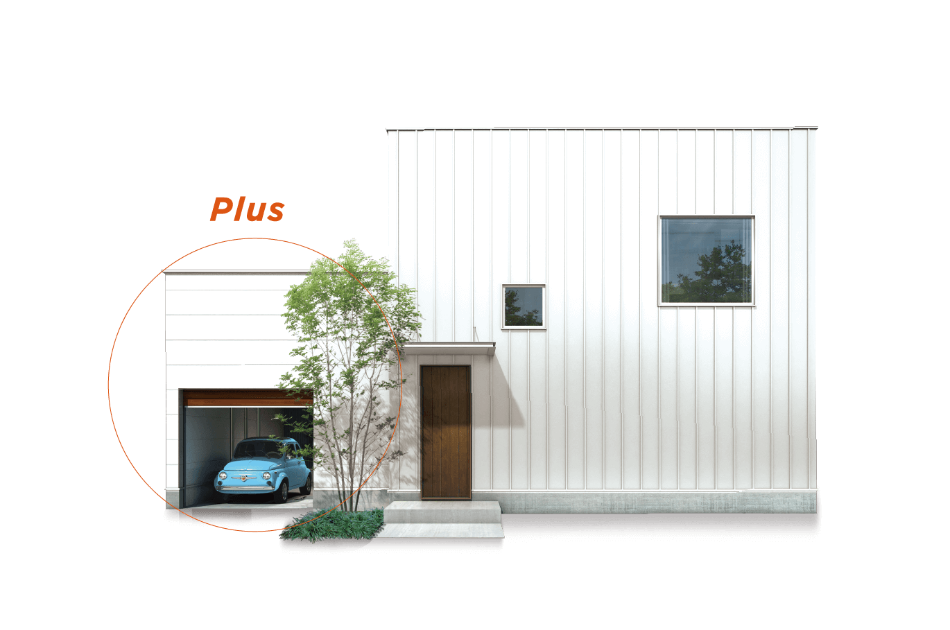 ＋GARAGE外観