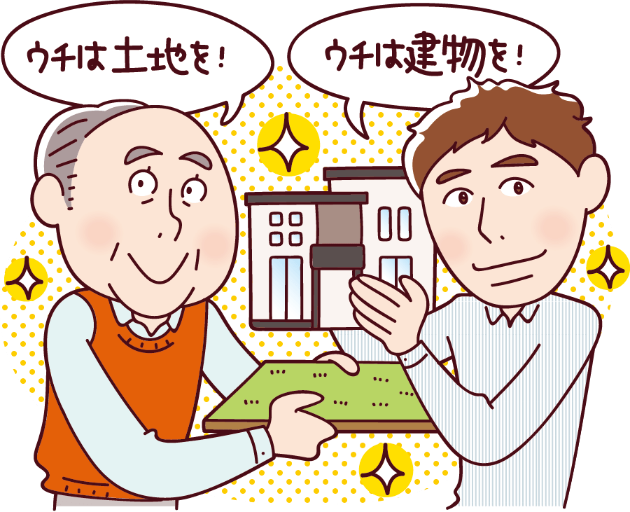 土地・建物の費用の助け合い