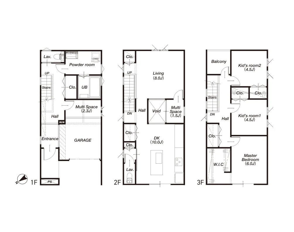 THE HOUSE GARAGE PROJECT 間取り図