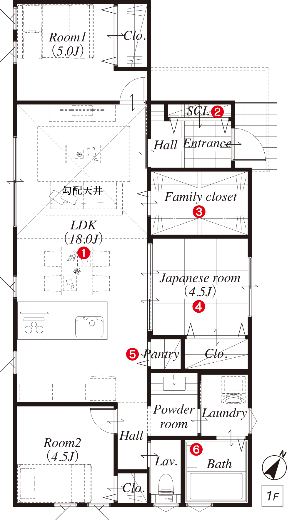 1号地 プラン図